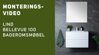 Monteringsveiledning  Lind Bellevue 100 menkel servant baderomsmøbel [upl. by Inihor831]