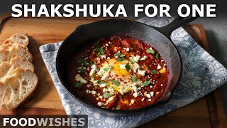 Shakshuka for One  Food Wishes [upl. by Ardnuasac266]