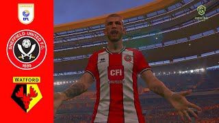 Sheffield United vs Watford Highlights  EFL Championship 202425 [upl. by Akinirt]