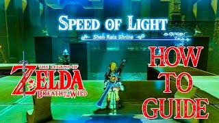 Lets Play The Legend of Zelda Breath of the Wild Part 51  Speed of Light Sheh Rata Shrine [upl. by Esenaj]