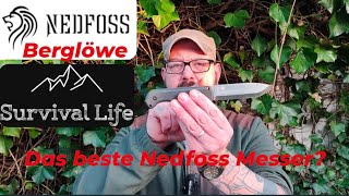 Messertest Nedfoss Berglöwe by survivallifede Das beste Messer von nedfossknives bushcraft [upl. by Sergias]