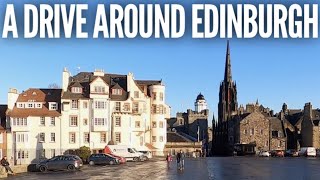 Join me on a driving tour around the streets of Edinburgh Scotland on a beautiful winter day [upl. by Enriqueta]