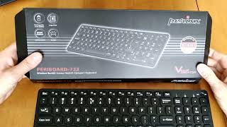 Perixx PERIBOARD 733B US Wireless Backlit Keyboard Review compact and easy to get used to [upl. by Sorci831]