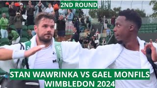 Stan Wawrinka vs Gael Monfils  Wimbledon 2024 2nd Round [upl. by Dimitry256]