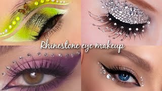 rhinestone eye makeup looks ideas life with Munam 💚 [upl. by Sabino]