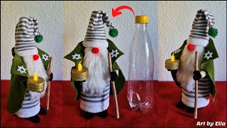 DIY Sock Christmas Gnomes Decoratiuni de Craciun Gnom de Crăciun din sosete si sticla de plastic [upl. by Resaec]