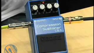 Boss CS3 Compression Sustainer Stompbox Walkthrough Video [upl. by Grantham956]