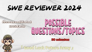 SPECIAL WRITTEN EXAM REVIEWER 2024  Possible TopicsQuestions [upl. by Nairdad]