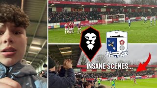 INSANE SCENES IN 8 GOAL THRILLER  Salford City vs Barrow AFC [upl. by Kari92]