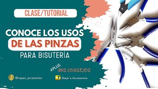 CONOCE EL USO DE LOS ALICATES PARA BISUTERÍA  Mis Consejos al FINAL🌺alambrismo pinzaparabisuteria [upl. by Bonnice177]