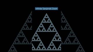 Infinite Sierpinski Zoom fractal math [upl. by Nannahs]