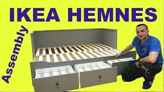 Ikea HEMNES Day bed assembly instructions [upl. by Annora]