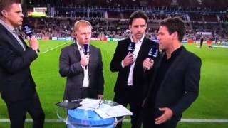 Giggs curls ball onto Scholes foot during interview [upl. by Tye]