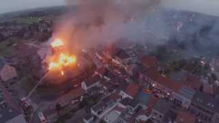 Apocalyptische luchtbeelden kerkbrand Anzegem [upl. by Vaclav]