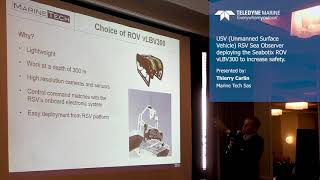 USV Unmanned Surface Vehicle RSV Sea Observer deploying a Seabotix ROV vLBV300 to increase safety [upl. by Creigh]