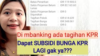 Dapat tagihan KPR di mbanking BTN  Dapat subsidi bunga KPR gak ya [upl. by Reta534]