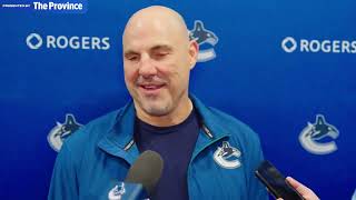 Rick Tocchet speaks on Myers milestone and more [upl. by Enialb]