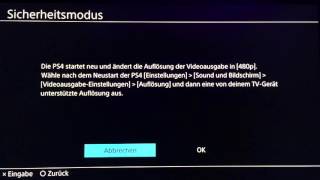 PS4  Sicherheitsmodus Tutorial [upl. by Orva]