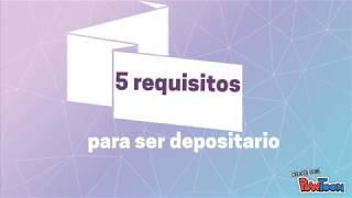 5 requisitos generales para ser depositario [upl. by Reilamag]