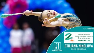 Stiliana Nikolova BUL  MazasClubs  FINAL INDIVIDUAL  Budapest EC 2024 [upl. by Bryon]