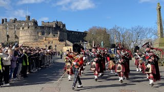 The Royal Regiment of Scotland Parade on 24 March 2024 [upl. by Demmahom]