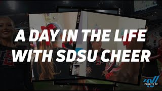 Day In The Life Follow Along For Game Day With San Diego State Cheer [upl. by Myrwyn]