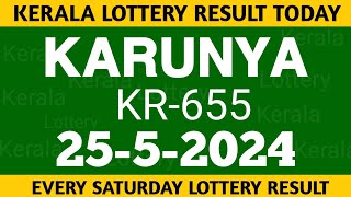 Kerala lottery result today karunya kr655 today 25424 lottery [upl. by Leifer]