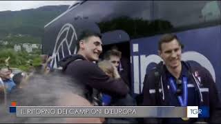 📺 DAL TGR TRENTINO  Rientro a Trento trionfale per i neo Campioni dEuropa [upl. by Chapin]