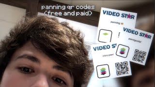 video star panning qr codes paid and free 🧇 panning effect screen float [upl. by Mezoff]