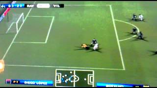 Rayo Vallecano 01 Villarreal CF PES 2012PS2 [upl. by Cohlier848]