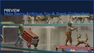 Rare Antique Toys and Banks up for auction at Bertoia [upl. by Hareenum410]