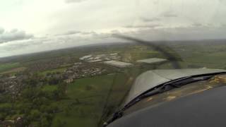 Wellesbourne Airfield  Runway 23 Landing [upl. by Arvy]