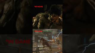 Hulk and abomination fight comparison in Movie vs Game [upl. by Kenwrick]