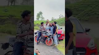 duke rider stunt ytshorts ktm zx10rninja ktmstunt kawasakizx10rninja automobile love [upl. by Rouvin]