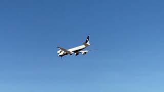 Samaritan’s Purse DC8 landing at Palmdale Airport 011121 [upl. by Airebma]