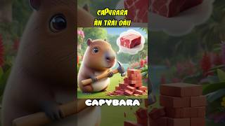 Capybara bị chó pug troll ăn trái dâu capybara cuoicungai reviewphim funny animals [upl. by Llireva]