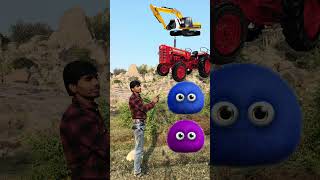 Furry head to Tractor Jcb Roller amp Truck vfx magic video shorts [upl. by Chas]