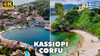 KASSIOPI Corfu Island Greece 🇬🇷  Charming Seaside Village  Walking Tour 4K UHD [upl. by Cynthia]