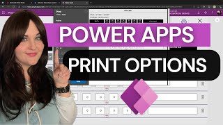 Power Apps Print Options [upl. by Vedetta]