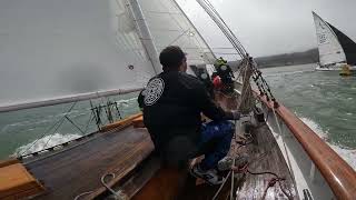 Schooner Mayan rounds Blackaller with the J105s [upl. by Yerak]