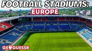 Football Stadiums in Europe American gets Perfect Score on GeoGuessr [upl. by Keverian640]