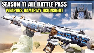 SEASON 11 NEW ALL BATTLE PASS WEAPONS GAMEPLAY IRSONSIGHT CODM 2024  CODM LEAKS SEASON 11 2024 [upl. by Eicnarf]