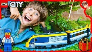 LEGO CITY TRAIN CRASH on our CHRISTMAS TREE [upl. by Imit182]