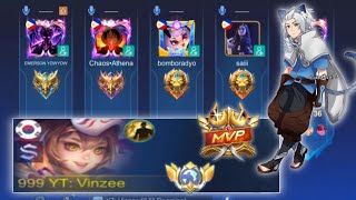 HARITH GOLD LANE 2024 I CARRIED 4 RANDOM PLAYERS ON RANKED GAME USING HARITH MLBB [upl. by Adamsen]