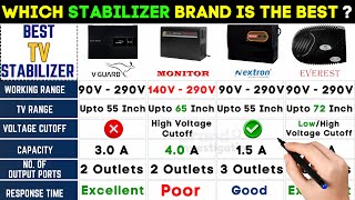 Best Stabilizer for LED TV🔥Best TV Stabilizer🔥V Guard VS Everest VS Monitor Stabilizer [upl. by Dleifxam522]