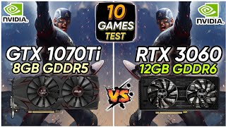 GTX 1070 Ti vs RTX 3060  10 Games Tested  How Much Difference [upl. by Winfred871]