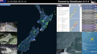 NZ Earthquake Monitor  EEW GeoNet SeedLink [upl. by Aneetsyrk]