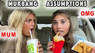 MUM REACTS To ASSUMPTIONS about me MUKBANG  Rosie McClelland [upl. by Hareema863]