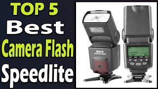 TOP 5 Best Camera Flash Speedlite Review 2024 [upl. by Anayit]