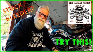 Remove STUCK amp STRIPPED Softail brake bleeder screw [upl. by Bohman]